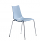 Sales Online Zebra Technopolimer 4 Legs Chair Technopolimer Seat and Steel Structure by Scab.