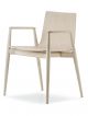 Malmö 395 chair with armrests wooden structure by Pedrali online sales
