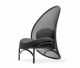 chips Lounge Armchair Wooden Legs Upholstered Seat by Ton Sales Online