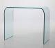 7266 console in tempered glass suitable for contract by Gliv online sales