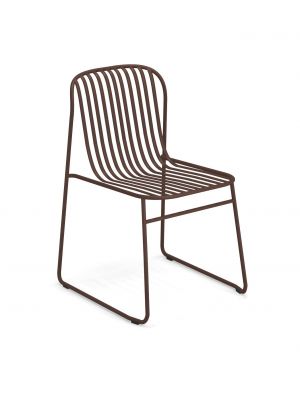 Riviera 434 stackable chair steel structure suitable for outdoor and contract use by Emu buy online on www.sintesi.design