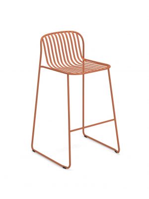 Riviera 436 stackable stool steel structure suitable for contract and outdoor use by Emu online sales on www.sintesi.design