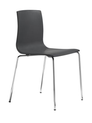 Alice Chair Technopolymer Seat and Chromed Steel Structure by Scab Online Sales