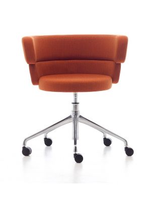 Dam office chair with wheels fabric coated by Debi online sales
