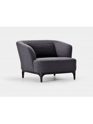 Elle 8755 lounge armchair coated in fabric suitable for contract by LaCividina buy online