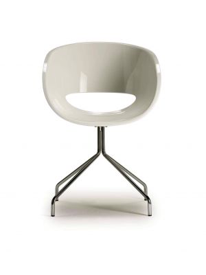 Eye Spider Small Armchair Steel Base Polycarbonate Seat by Sintesi Online Sales