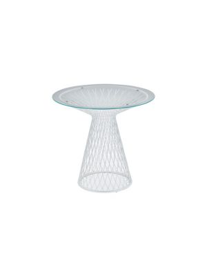Heaven 495 coffee table metal base glass top suitable for lobby by Emu online sales