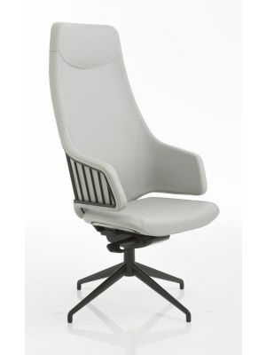 Italia IT5 Executive Chair Aluminum Base Leather Seat by Luxy Online Sales