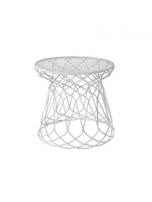 Re-Trouvè 575 round pouf steel structure suitable for contract use by Emu online sales