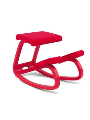 Variable Monochrome ergonomic chair wooden frame fabric seat by Varier online sales on www.sintesi.design
