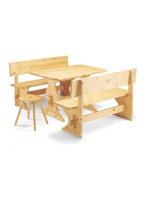 PIZ 150 Bench in Solid Pine Wood by SintesiDesign Online Sales