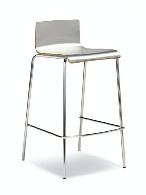 Lilly SG Stool Steel Structure Wooden Seat by Sintesi Online Sales