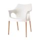 Sales Online Natural Ola Chair Wood Legs Technopolymer Seat by Scab.