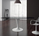 Sales Online Flûte Elliptical H. 74 Table Tempered Glass Top with Metal Base by Sovet.