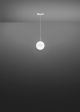 Sales Online Lumi F07 A17 Suspensions Lamp with Diffuser in Satin Finish White Blown Glass and White Metal Painted Structure by Fabbian