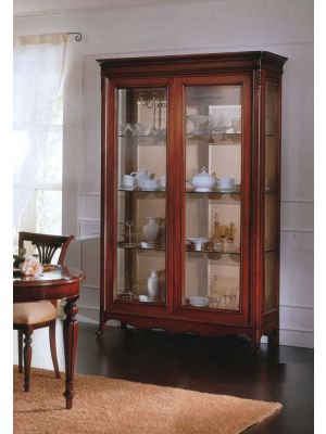 Opera Showcase 2 Glass Doors Made in Italy by Bianchi Mobili