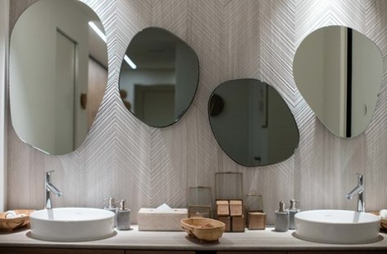 goccie di rugiada shaped mirror sovet