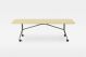 Libro folding table chromed legs wooden top suitable for meeting and office by Mara online sales on www.sintesi.design