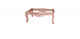 49/42 Pouf Baroque Frame Beechwood Structure by Style Frame Online Buy