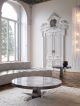 Bourbon Luxury Coffee Table Marble Top Metal Base by Longhi Online Sales