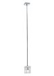 Sales Online Cubetto D28 A01 Suspensions Lamp with Glass Diffuser and Polished Chromium-Plated Metal Structure by Fabbian