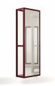 Frame 08 floating mirror with shelves metal frame by Fantin online sales on www.sintesi.design now!