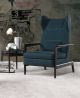 Sales Online Fred Berger Armchair Solid Wood Structure by Linfa Design.