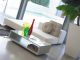 Sales Online Coffee Table with Castors Glossy Lacquered Top by Linfa Design.