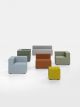 Kuadra sectional sofa coated in ecoleather suitable for contract use by Kastel online sales