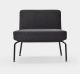 Serie 50 8722 lounge chair coated in fabric suitable for contract di LaCividina online sales