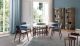 Tube Rectangular table wooden base tempered glass top by Pacini & Cappellini online sales