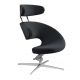 Sales Online Peel Armchair Wood or Aluminum Base Seat Coated with Fabric by Varier.