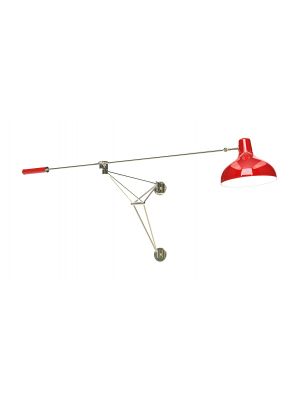 Diana W Wall Lamp Brass and Aluminum Structure by DelightFULL Online Sales