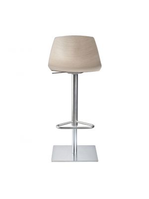 Miunn Stools Steel Base Wooden Seat by La Palma Online Sales