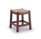 Rustico stool wooden structure straw seat online sales on www.sintesi.design now!
