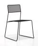 Log Mesh sledge chair metal structure by Arrmet online sales