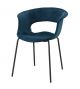 Miss B Pop small armchair steel legs upholstered seat coated in fabric suitable for contract use by Scab buy online