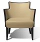 Nobilis PL Armchair Wooden Frame Leather Seat by Cabas Online Sales