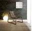 Relax armchair wooden structure ecoleather seat by Pacini & Cappellini online sales
