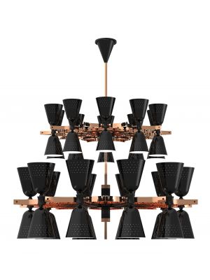 Charles 40 Suspension Lamp Brass Structure by DelightFULL Online Sales