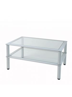 Sales Online Waiting Coffee Table 90 Steel and Glass Structure by SintesiDesign.