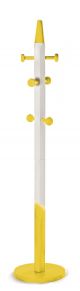 Yellow Matita clothes hanger wooden strcuture by Sintesi.Design online sales