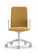 Kappa high design desk chair die-cast aluminum base fabric seat by Kastel online sales on www.sintesi.design