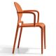 Sales Online Gio with Armrests Chair Technopolymer Structure by Scab.