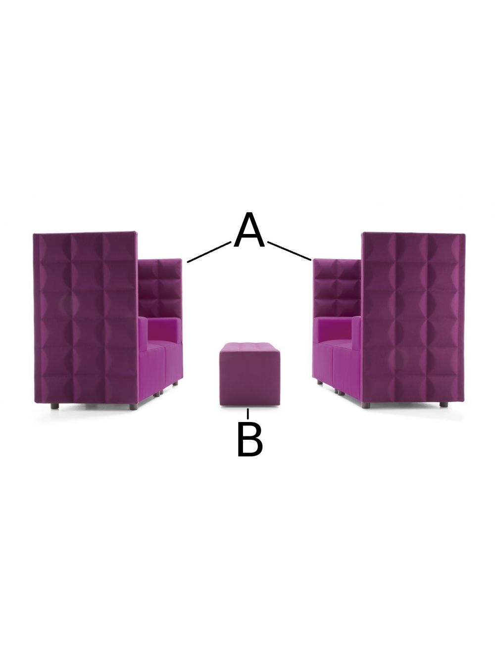 Compra il Divano Kuadra Top di Kastel Online ®