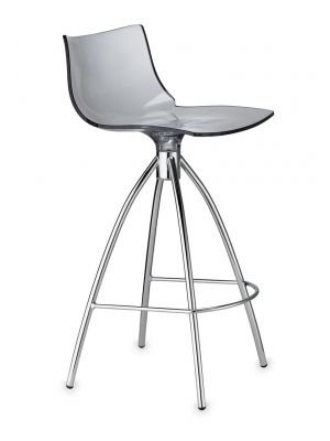 Sales Online Daylight H.80 Stool Polycarbonate Seat and Chromed Steel Structure by Scab.