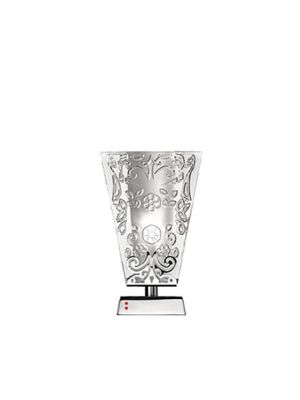 Sales Online Vicky D69 B01 Table Lamp in crystal decorated with a delicate floral engraving by Fabbian