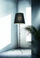 Gilda Floor Lamp Aluminum Structure Fabric Lampshade by Pallucco Online Sales