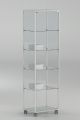 AllDesign Plus 18P showcase tempered glass and aluminum structure by Italvetrine online sales