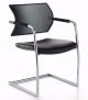 Aire Jr 406B Mesh Sedia Attesa Struttura in Acciaio Seduta in Pelle by Luxy Vendita Online